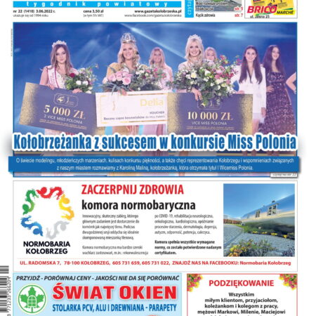 Gazeta Kołobrzeska – wydanie z 3 czerwca 2022 r.