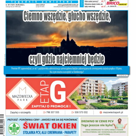 Gazeta Kołobrzeska – wydanie z 30 września 2022 r.