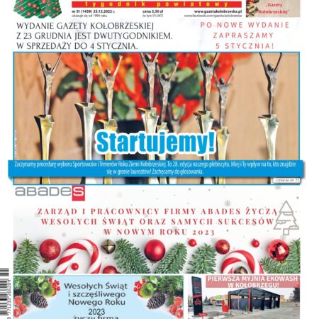 Gazeta Kołobrzeska – wydanie z 23 grudnia 2022 r.