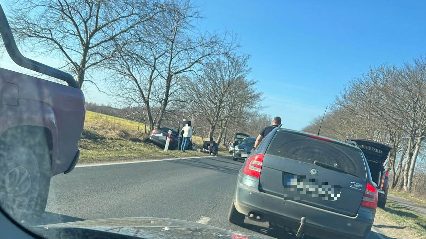 Wypadek pod Gościnem. Droga zablokowana